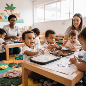 O Que os Bebês Fazem no Berçário? Descobrindo o Mundo Através da Exploração Sensorial